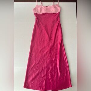 Endless Rose Pink Strapless Cocktail Gown